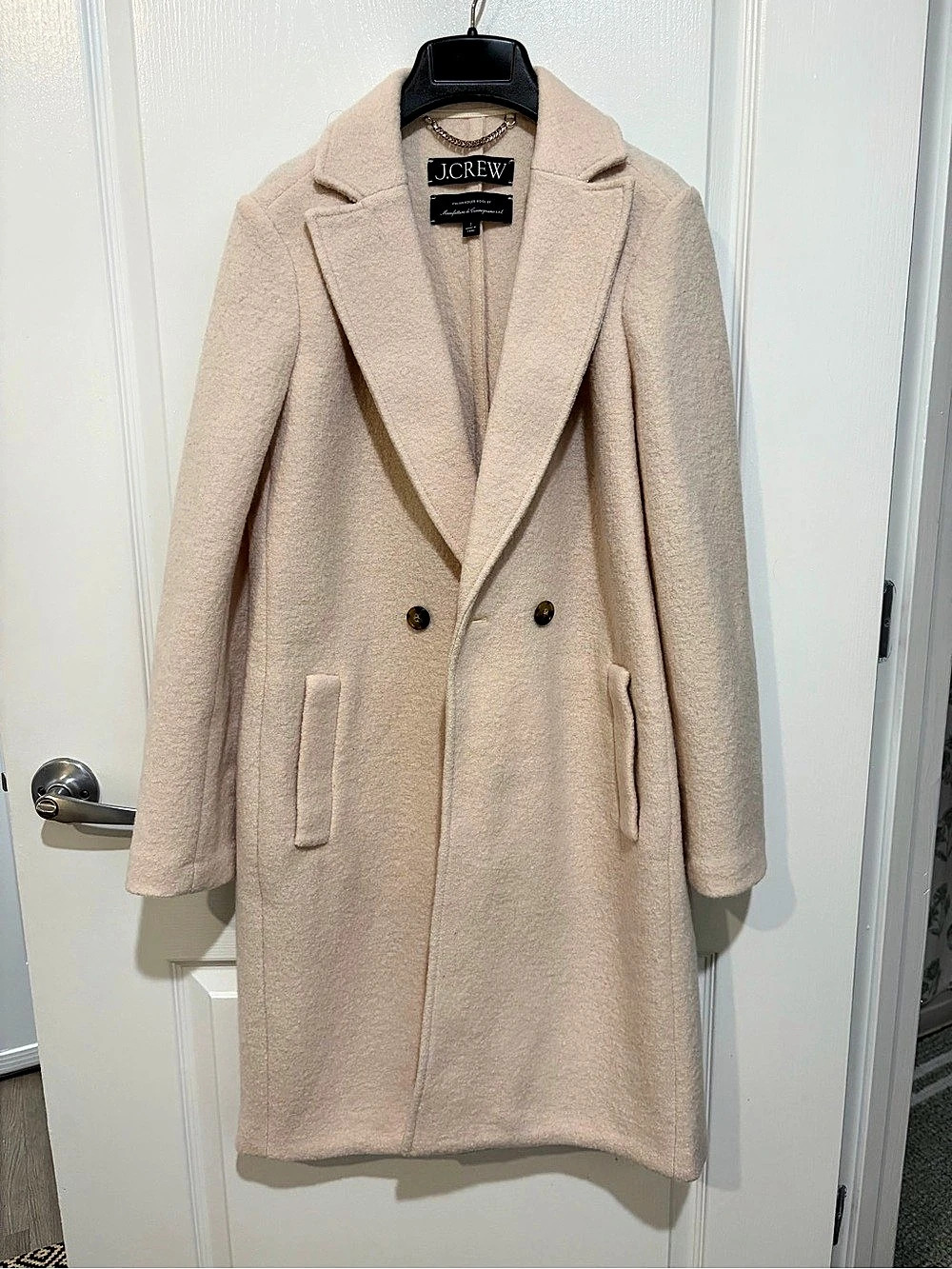 J.Crew Daphne Topcoat in Italian Boiled Wool Coat